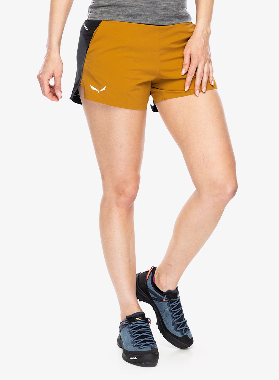 Turistické kraťasy dámske Salewa Pedroc 2 DST Shorts - brown/black