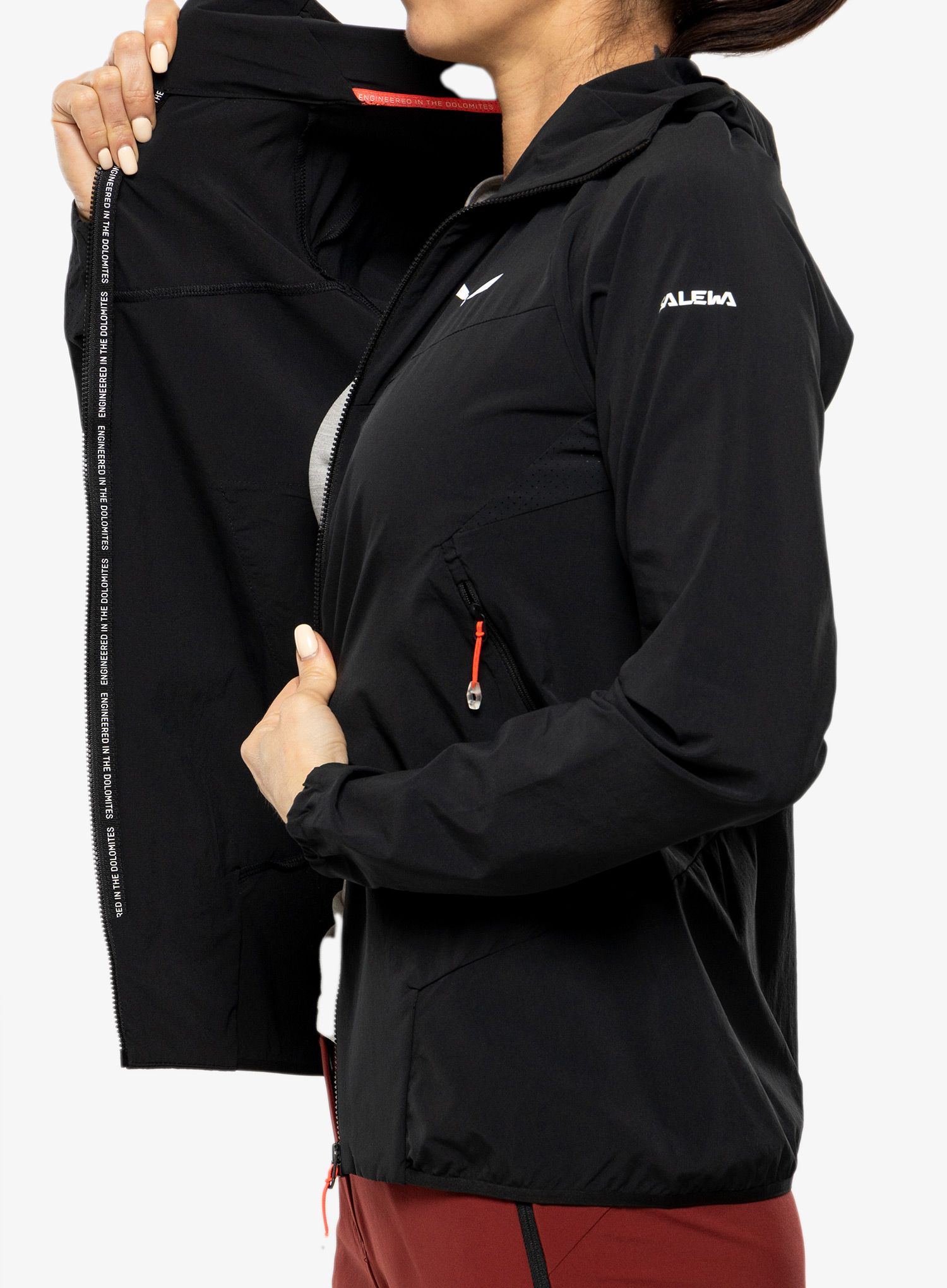 Softshellová bunda dámska Salewa Pedroc DST Light Jacket - black out