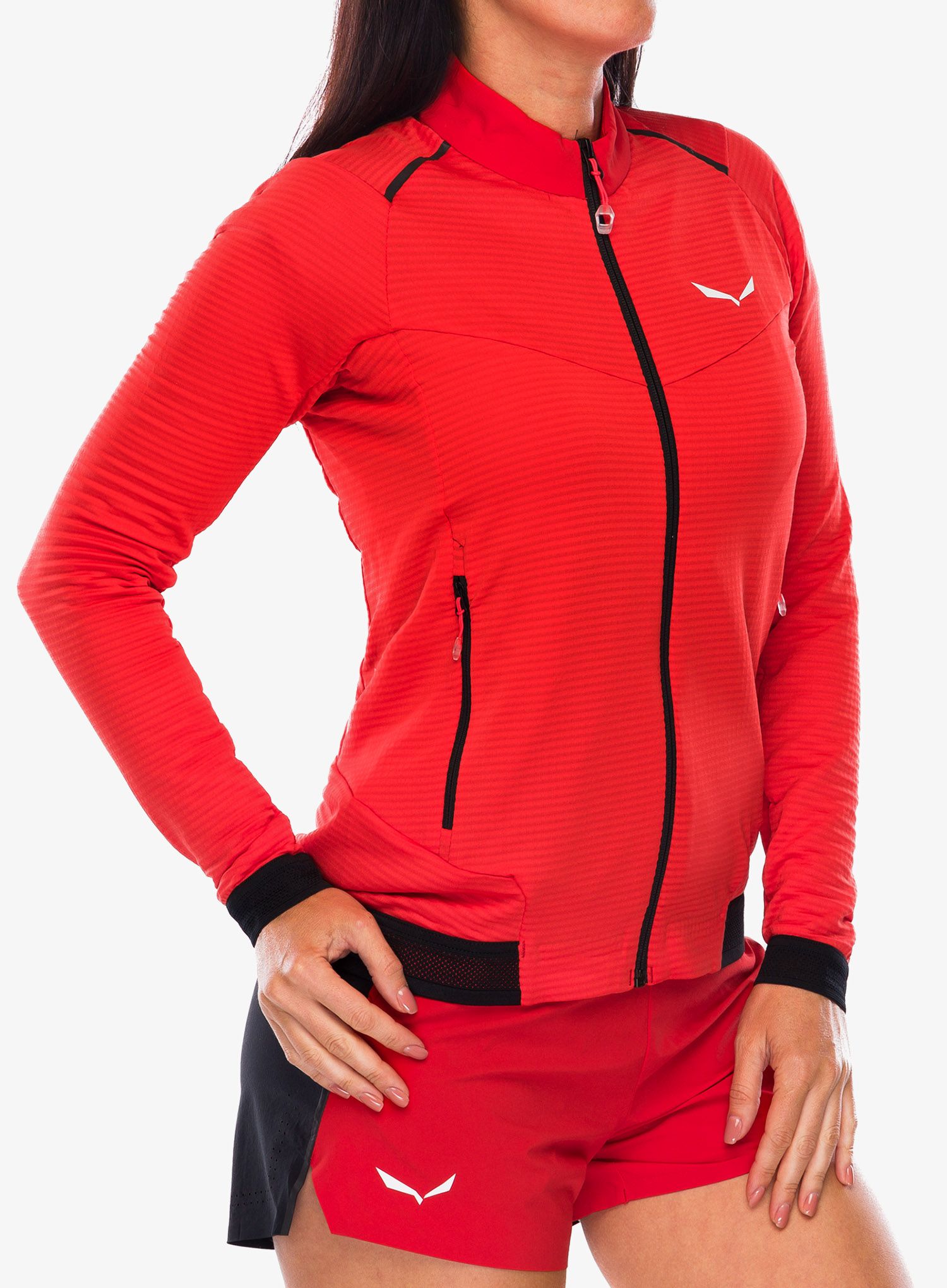 Flísová mikina dámska Salewa Pedroc PL 2 Jacket - flame