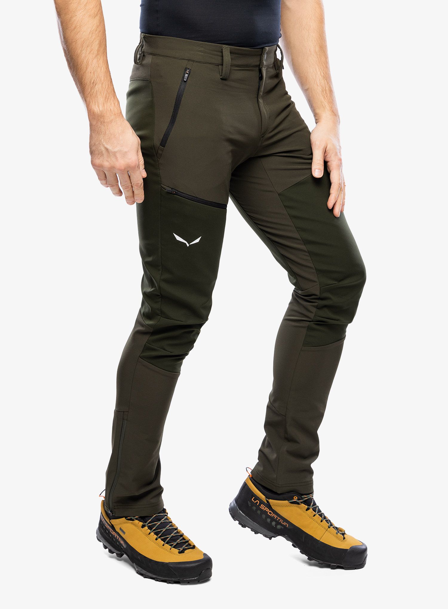 Softshellové nohavice Salewa Puez Orval 2 DST Pant - dark olive