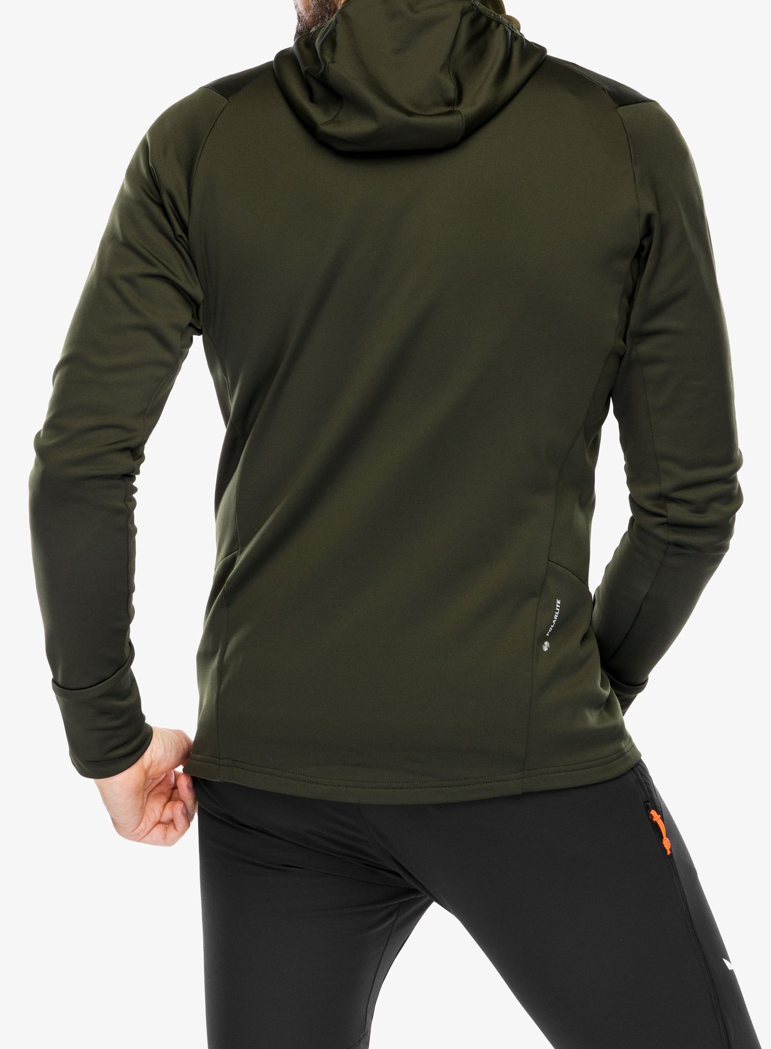 Flísová mikina Salewa Puez PL HD Jacket - dark olive