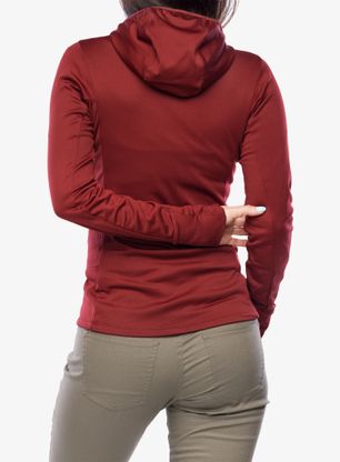 Flísová mikina dámska Salewa Puez PL HD Jacket - syrah