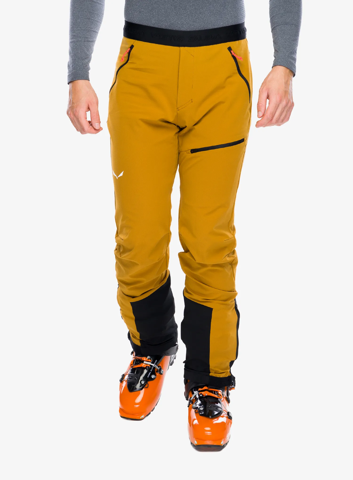 Softshellové nohavice Salewa Sella DST Light Pants - golden brown