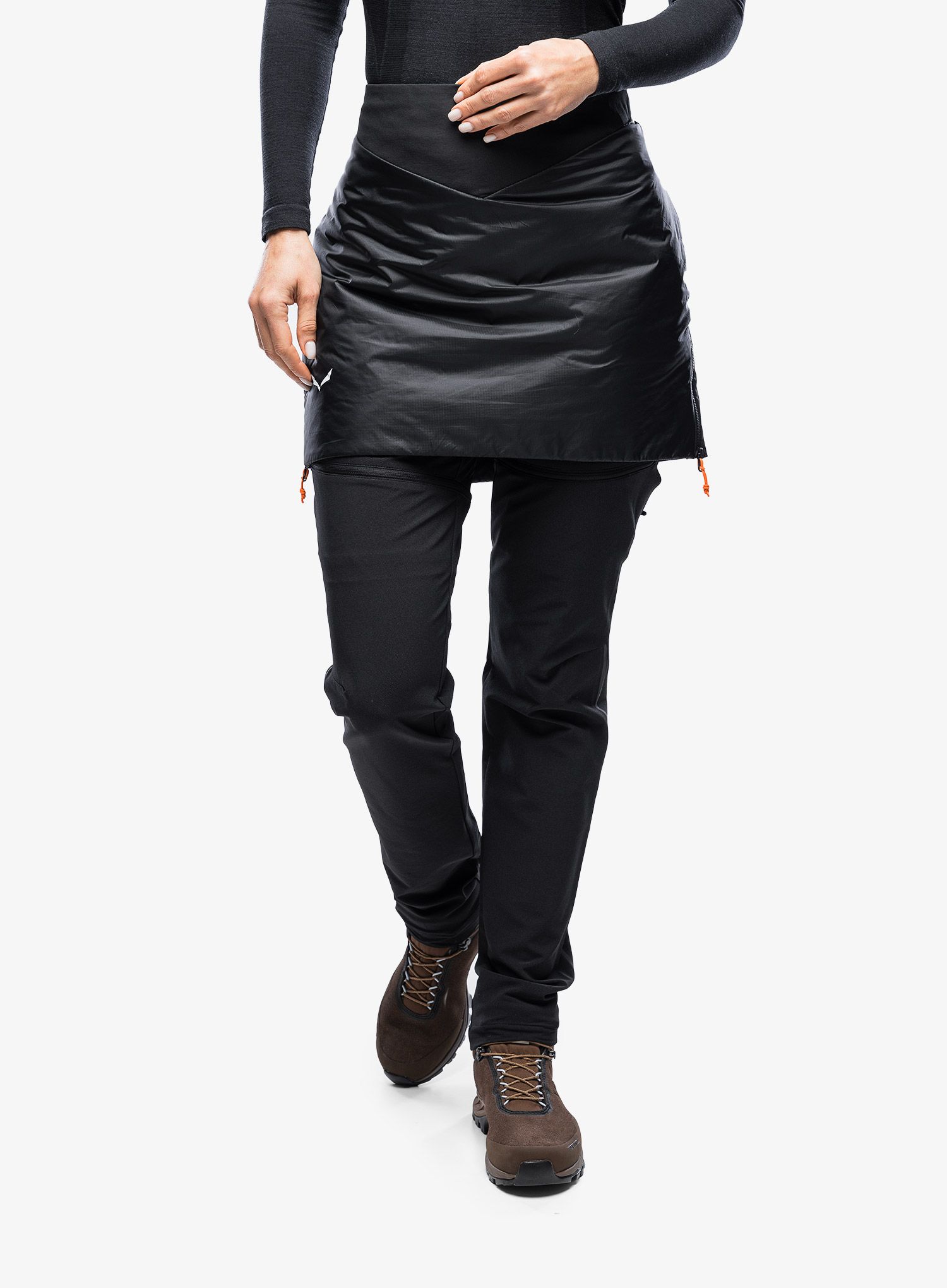 Zateplená sukňa Salewa Sella TWR Skirt - black out