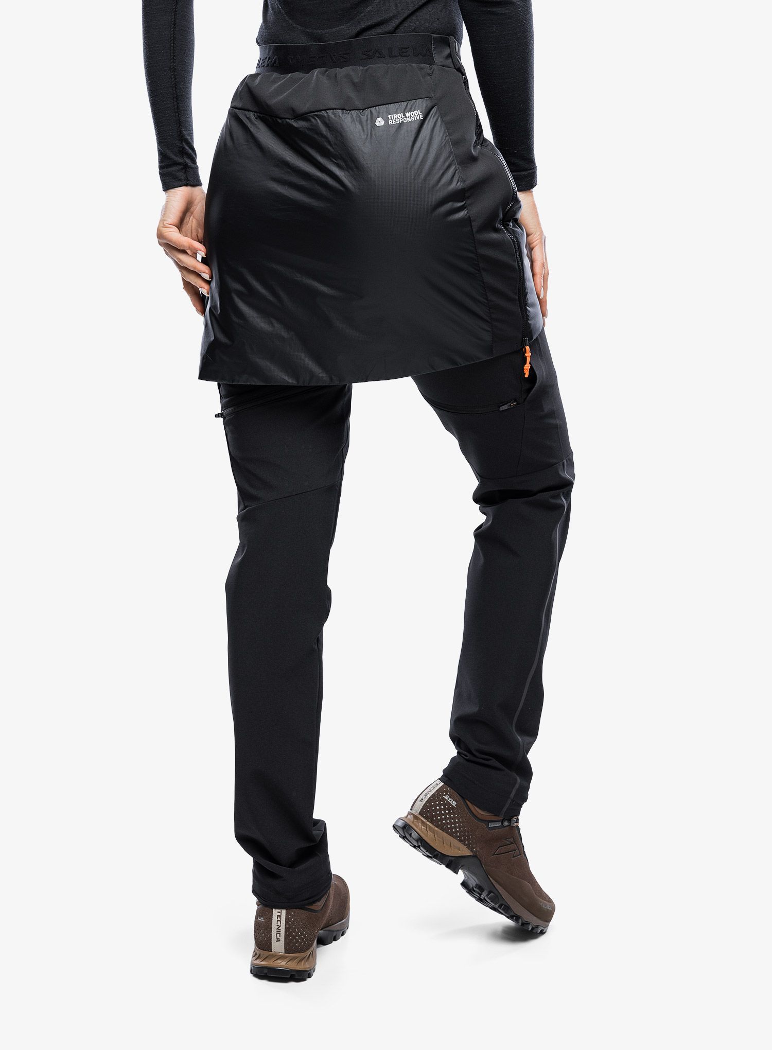 Zateplená sukňa Salewa Sella TWR Skirt - black out
