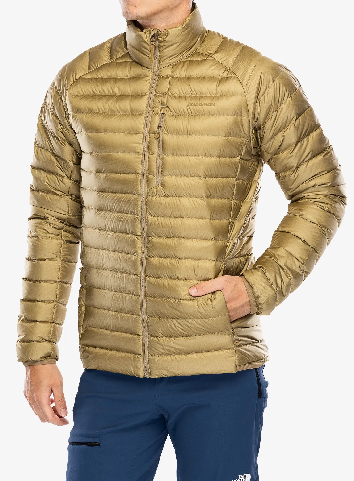 Páperová bunda Salomon Elixir Micro Down JKT - antique bronze