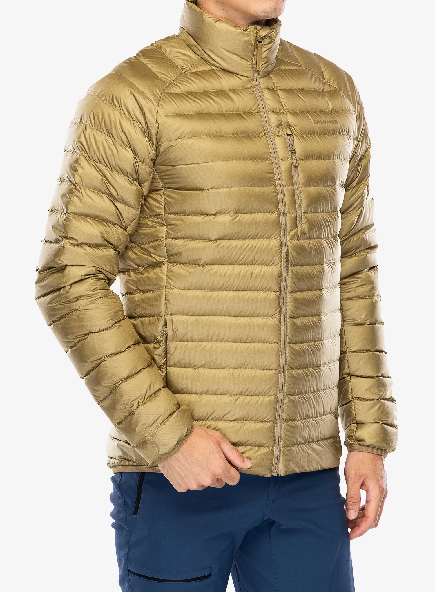 Páperová bunda Salomon Elixir Micro Down JKT - antique bronze