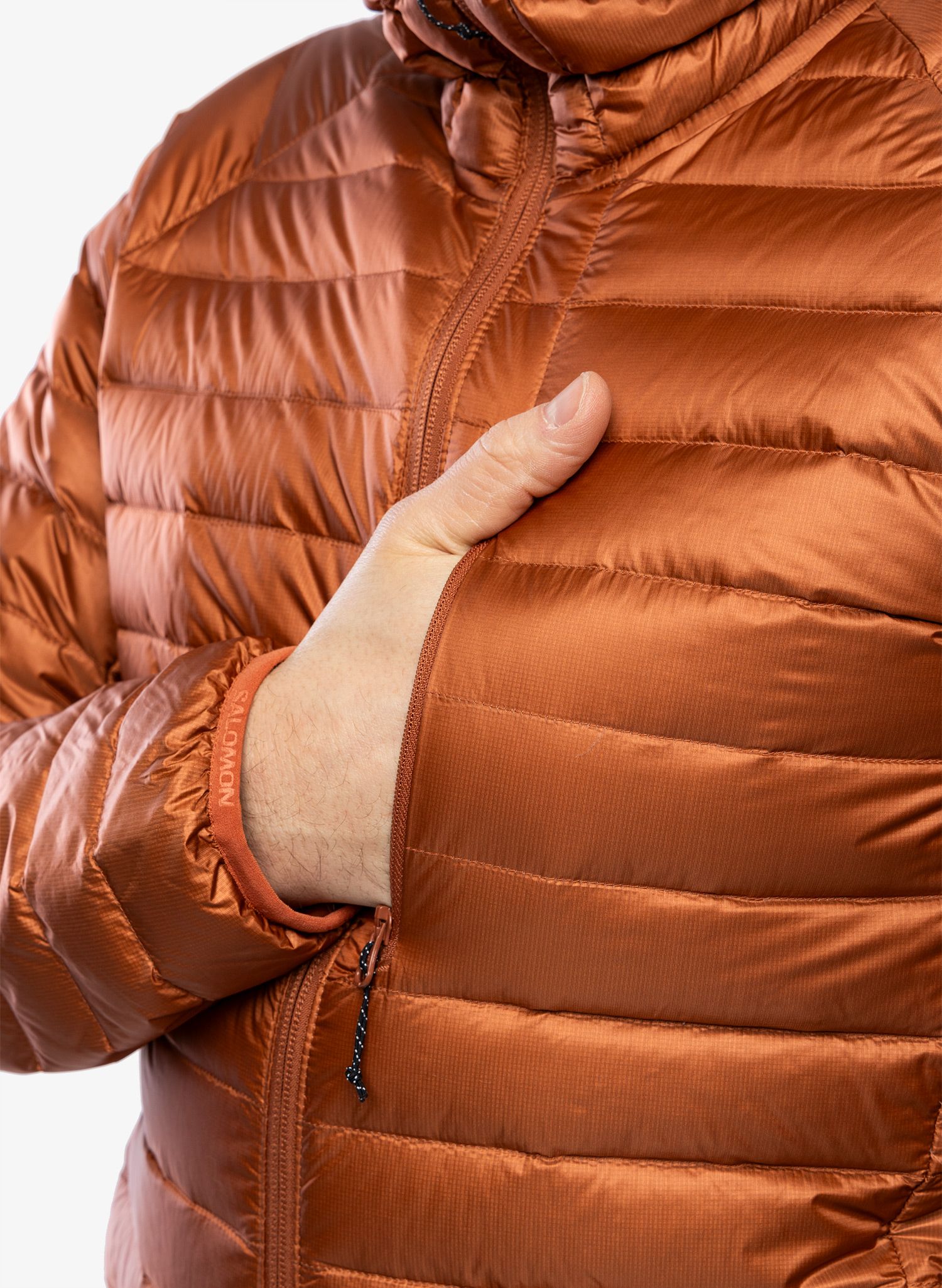 Páperová bunda Salomon Elixir Micro Down JKT - baked clay