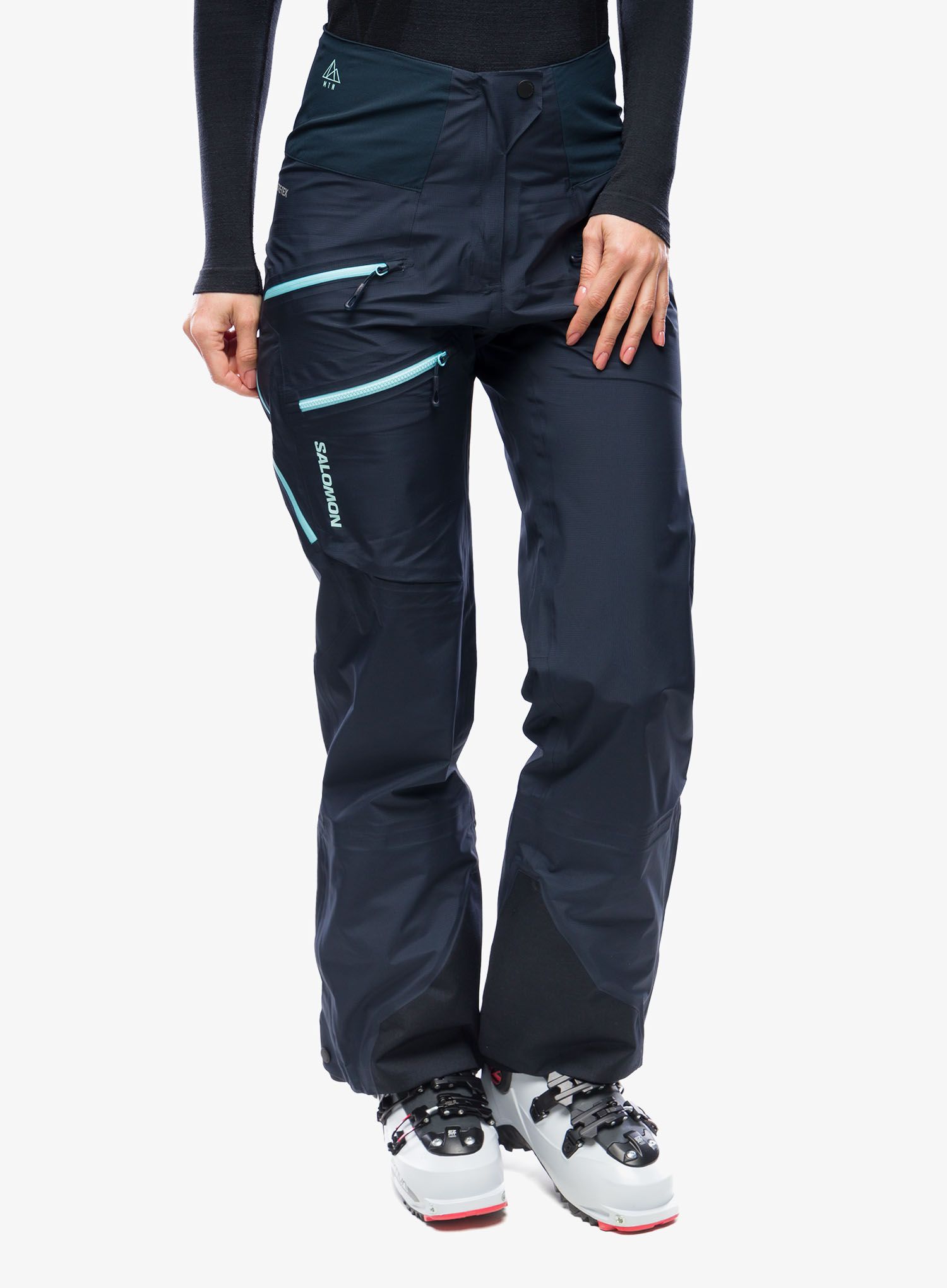 Dámske turistické nohavice Salomon Mtn Gore-Tex 3L Pants - carbon