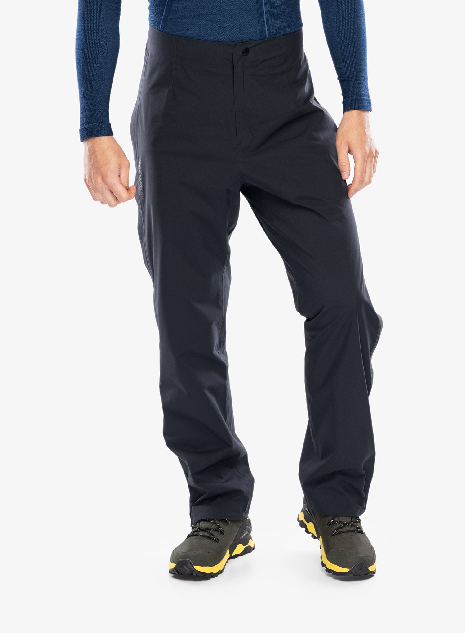 Nepremokavé nohavice Salomon Outerpath WP Pants - deep black