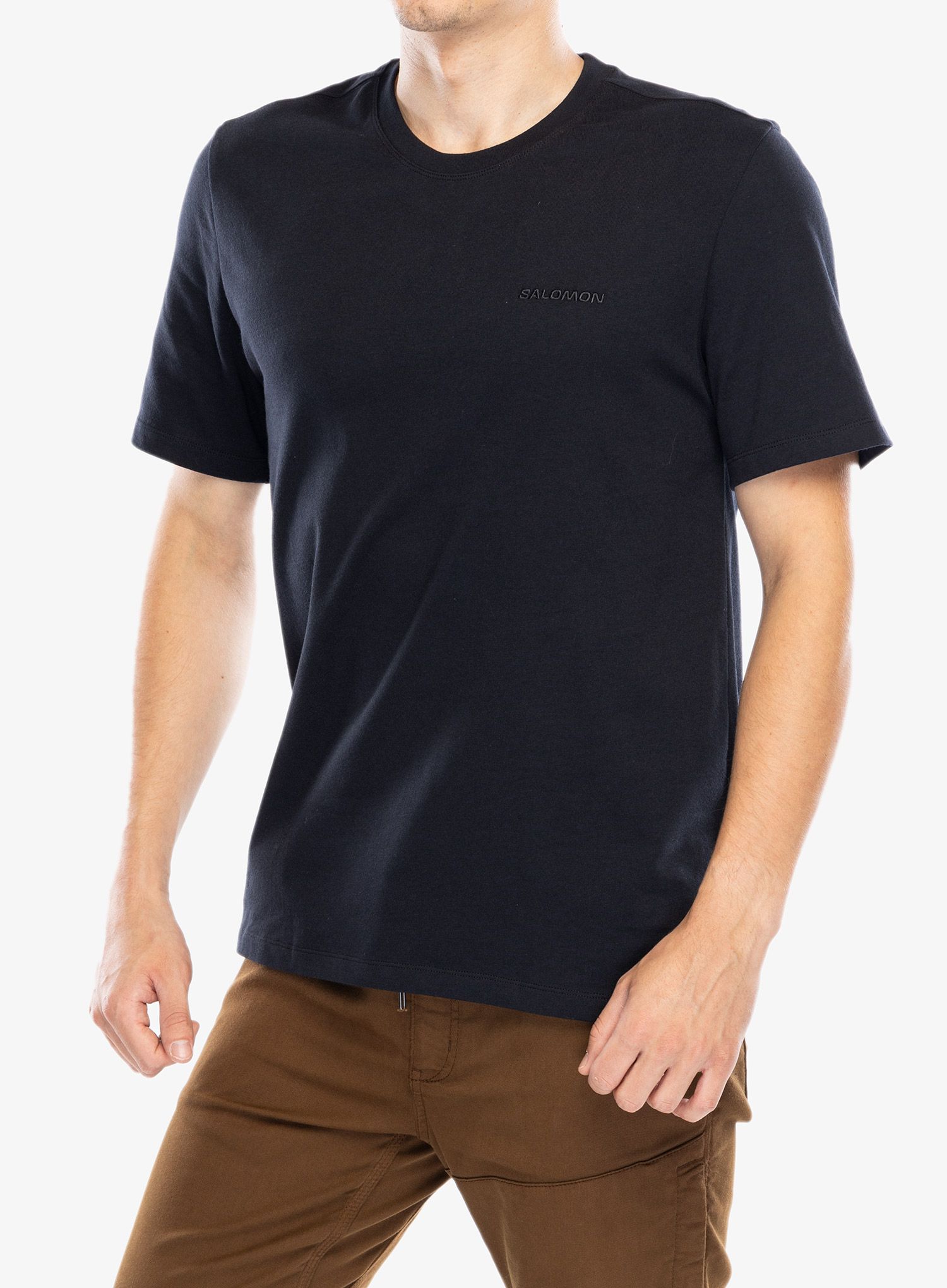 Bavlnené tričko Salomon Logo Pride S/S Tee - deep black
