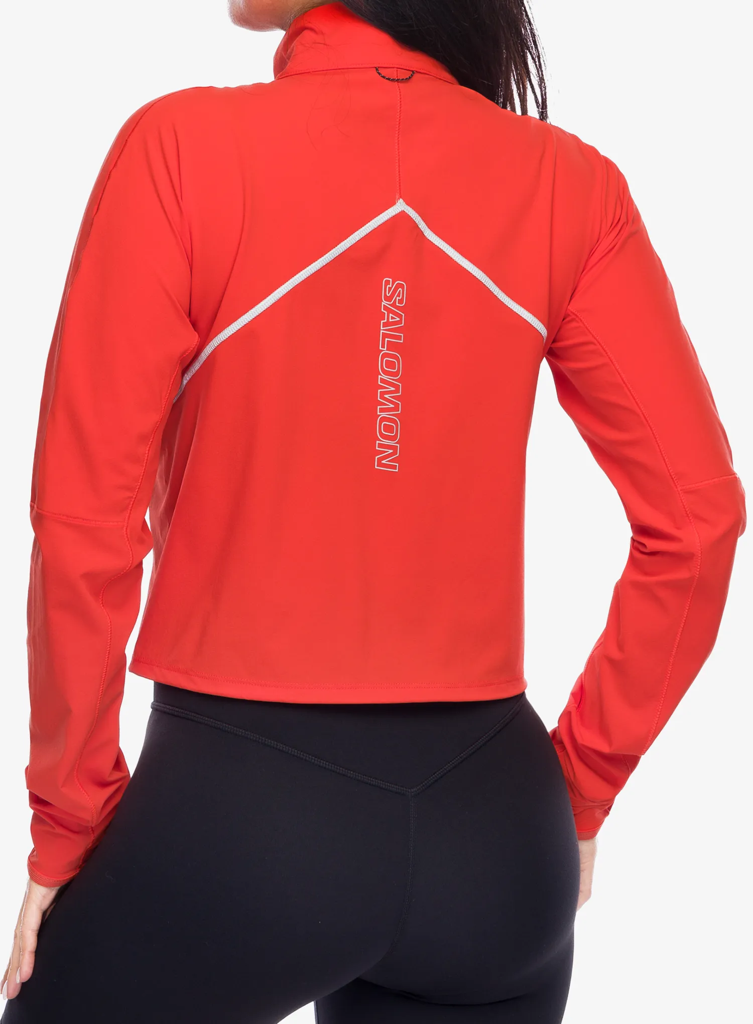 Bežecká bunda dámska Salomon Sense Aero Hybrid CP PLVR - cherry tomato