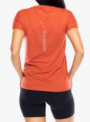 Bežecké tričko dámske Salomon Sense Aero S/S GFX - tandoori