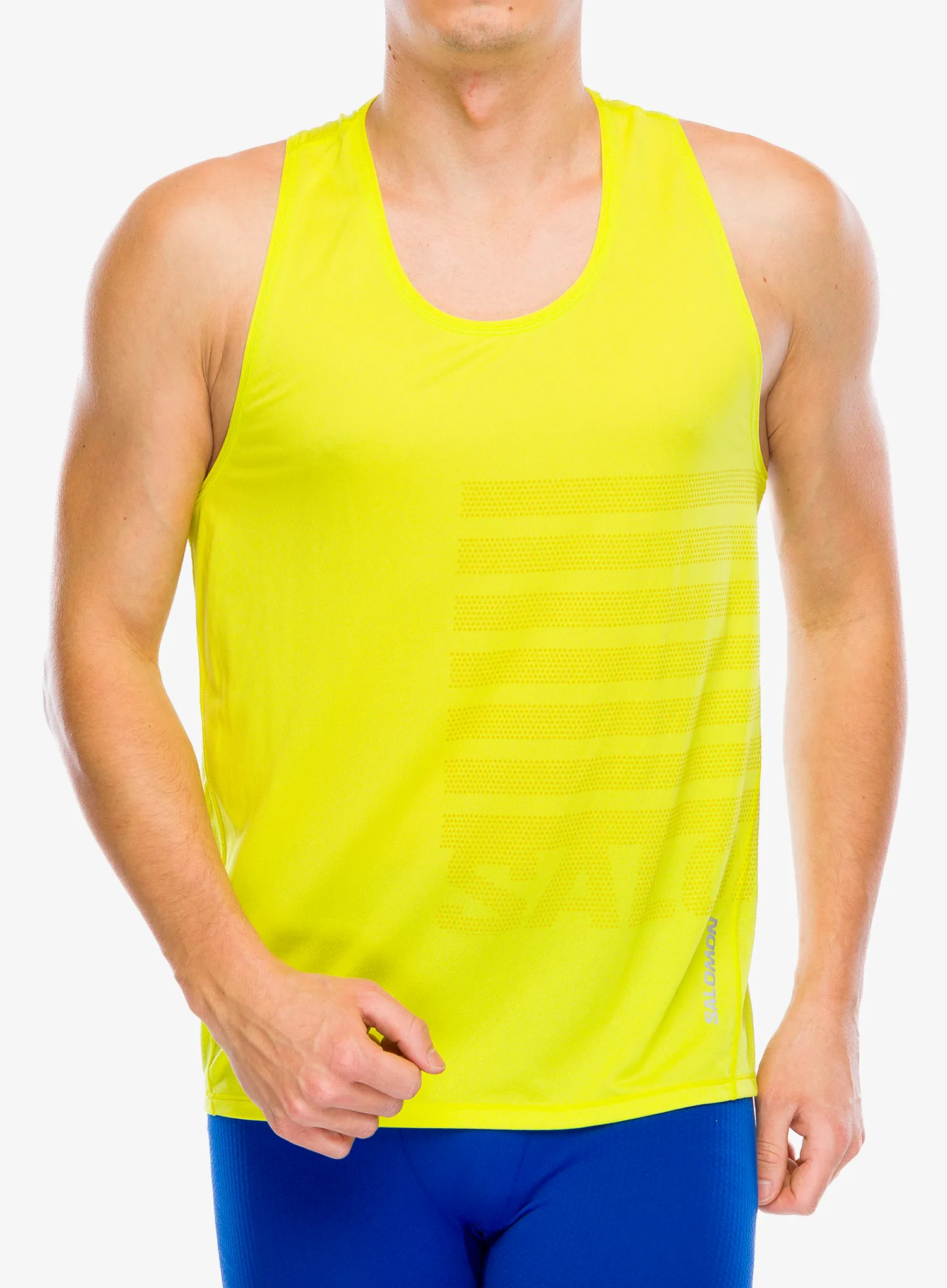 Bežecké tričko Salomon Sense Aero Singlet - sulphur