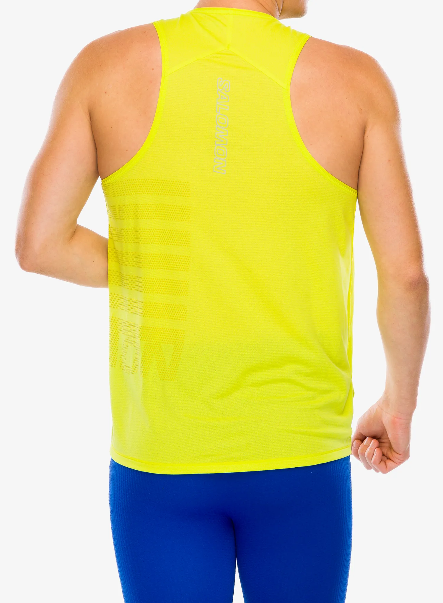 Bežecké tričko Salomon Sense Aero Singlet - sulphur