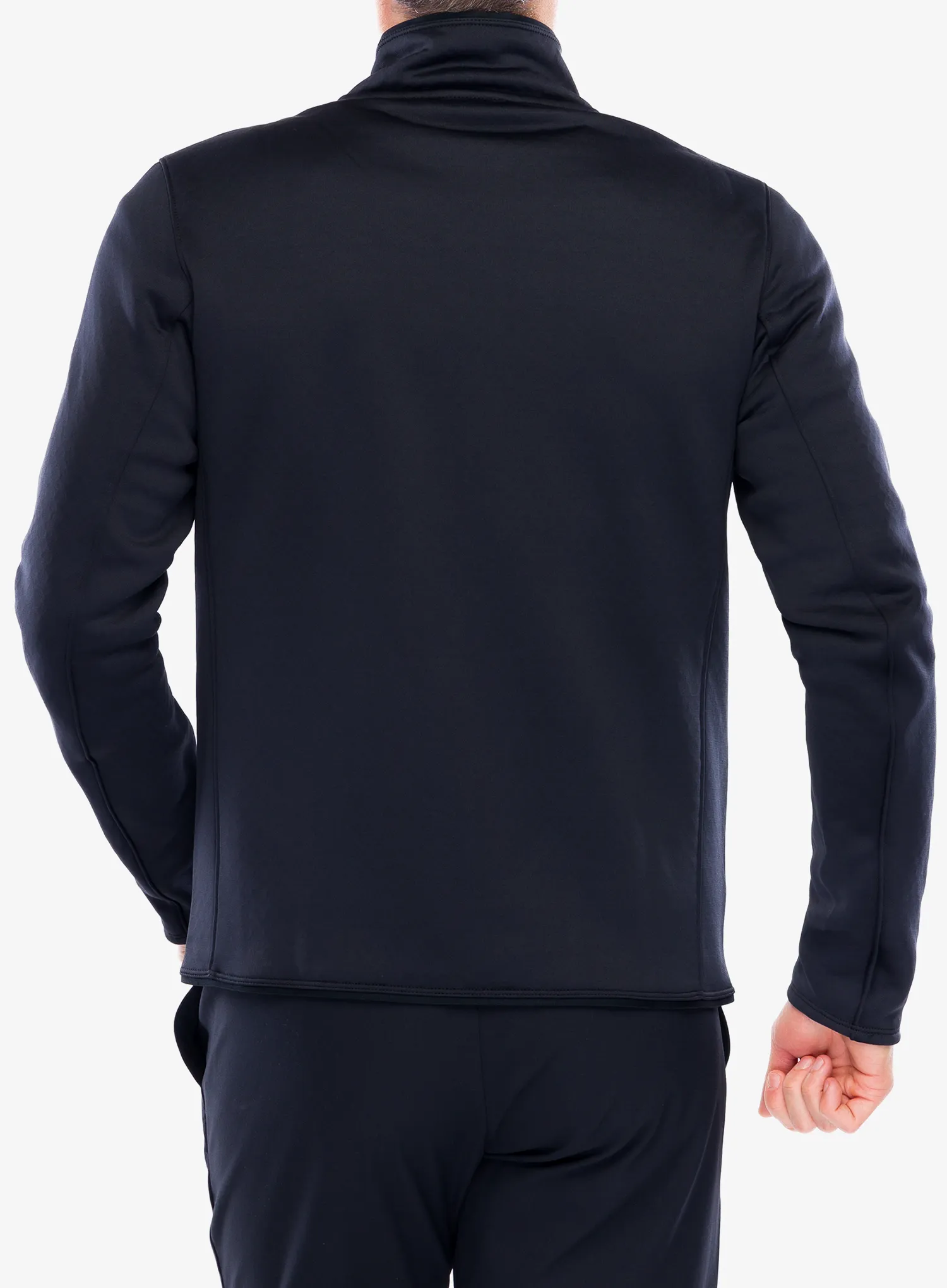 Mikina na zips Salomon Essential Warm Fz Mid - deep black