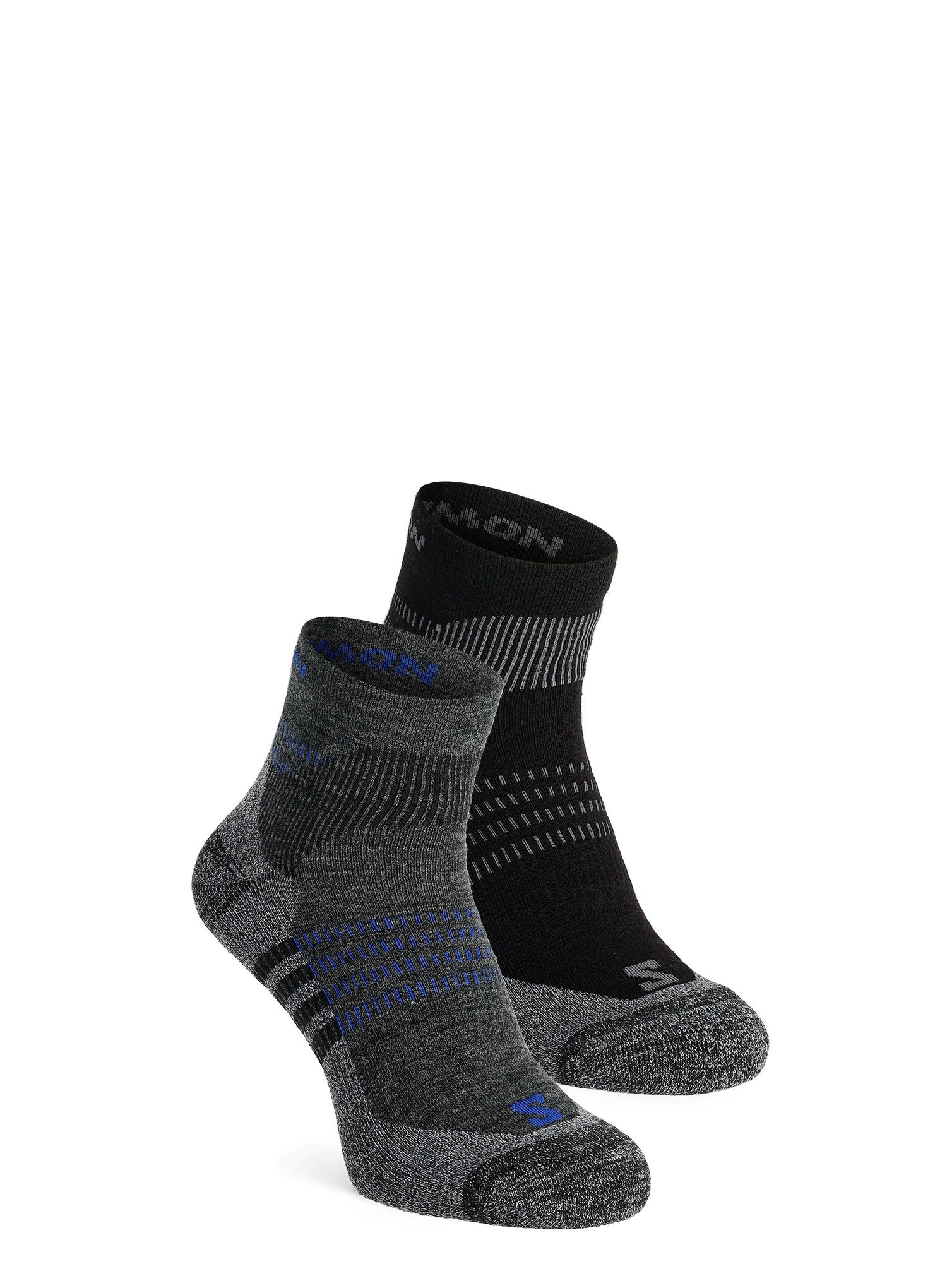 Turistické ponožky Salomon X Ultra Access Quarter 2-Pack - anthracite/black