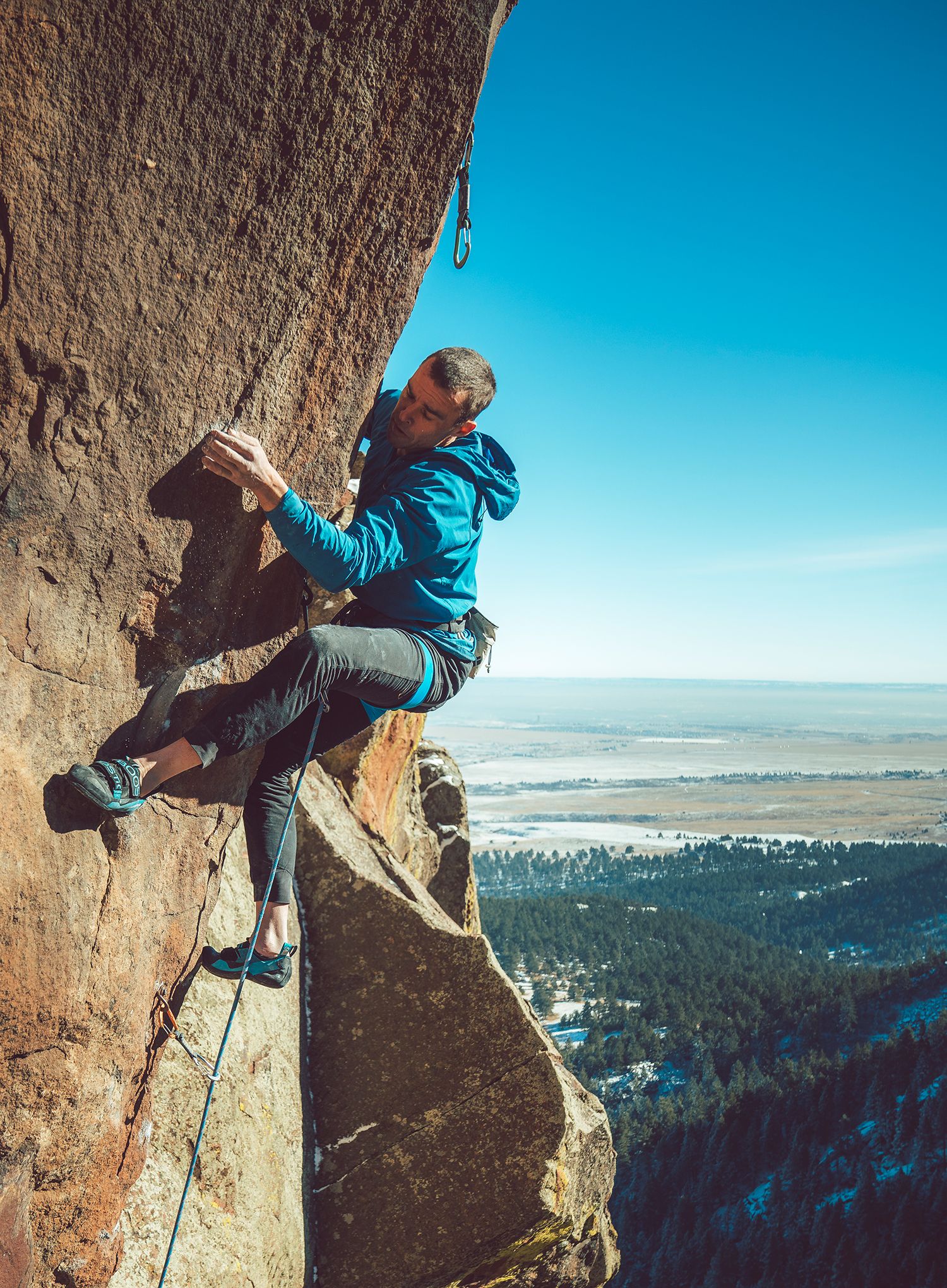 Lezečky Scarpa Boostic - black/azure