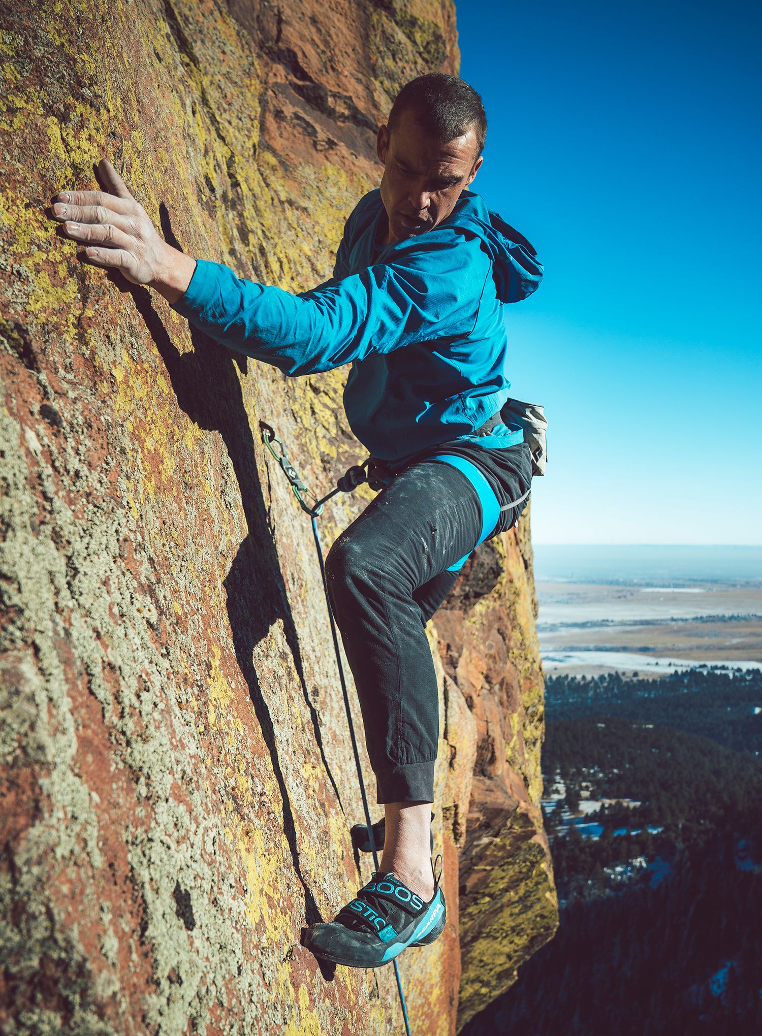 Lezečky Scarpa Boostic - black/azure