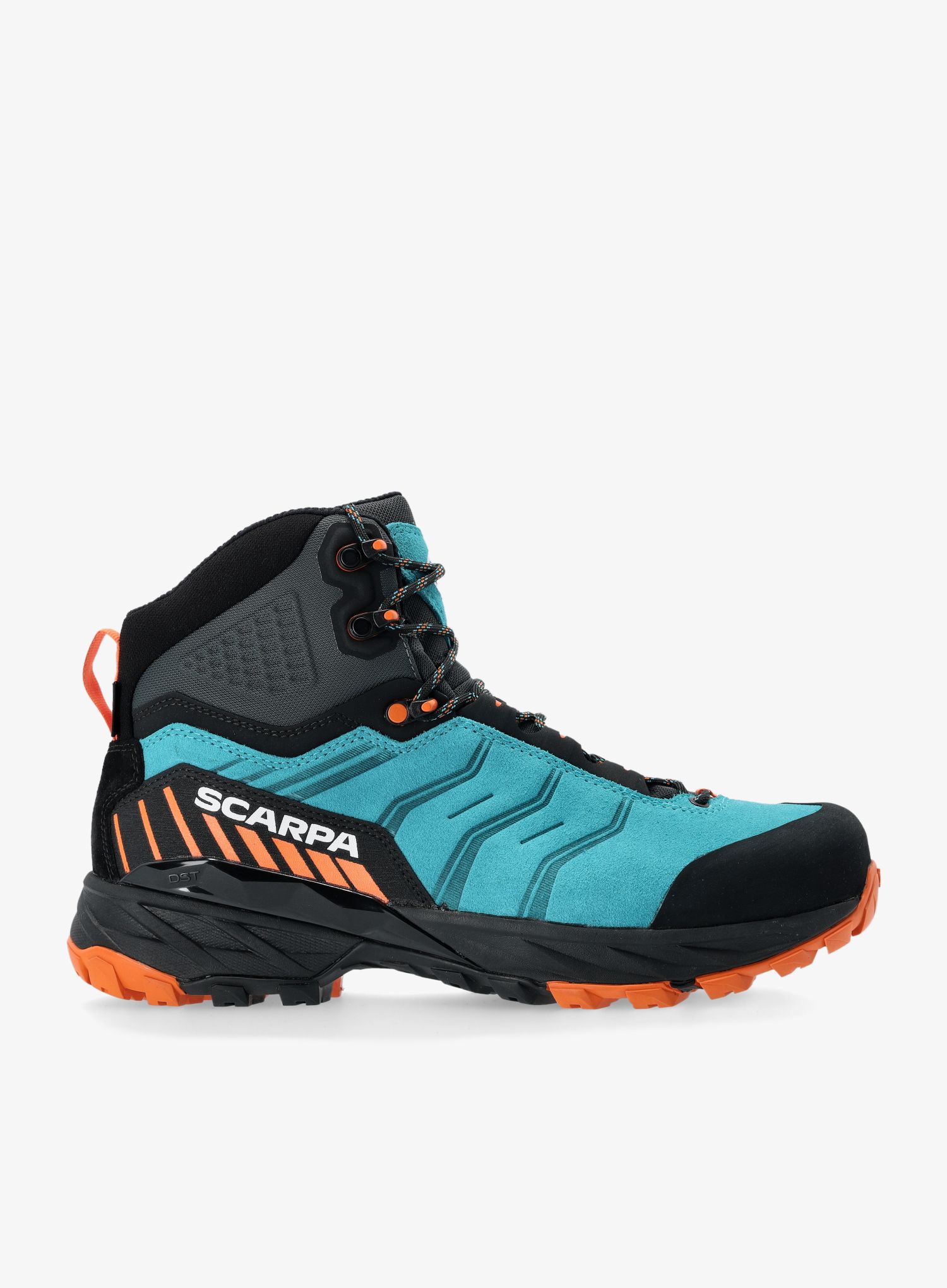 Trekingové topánky vysoké Scarpa Rush TRK GTX - pagoda blue/mango