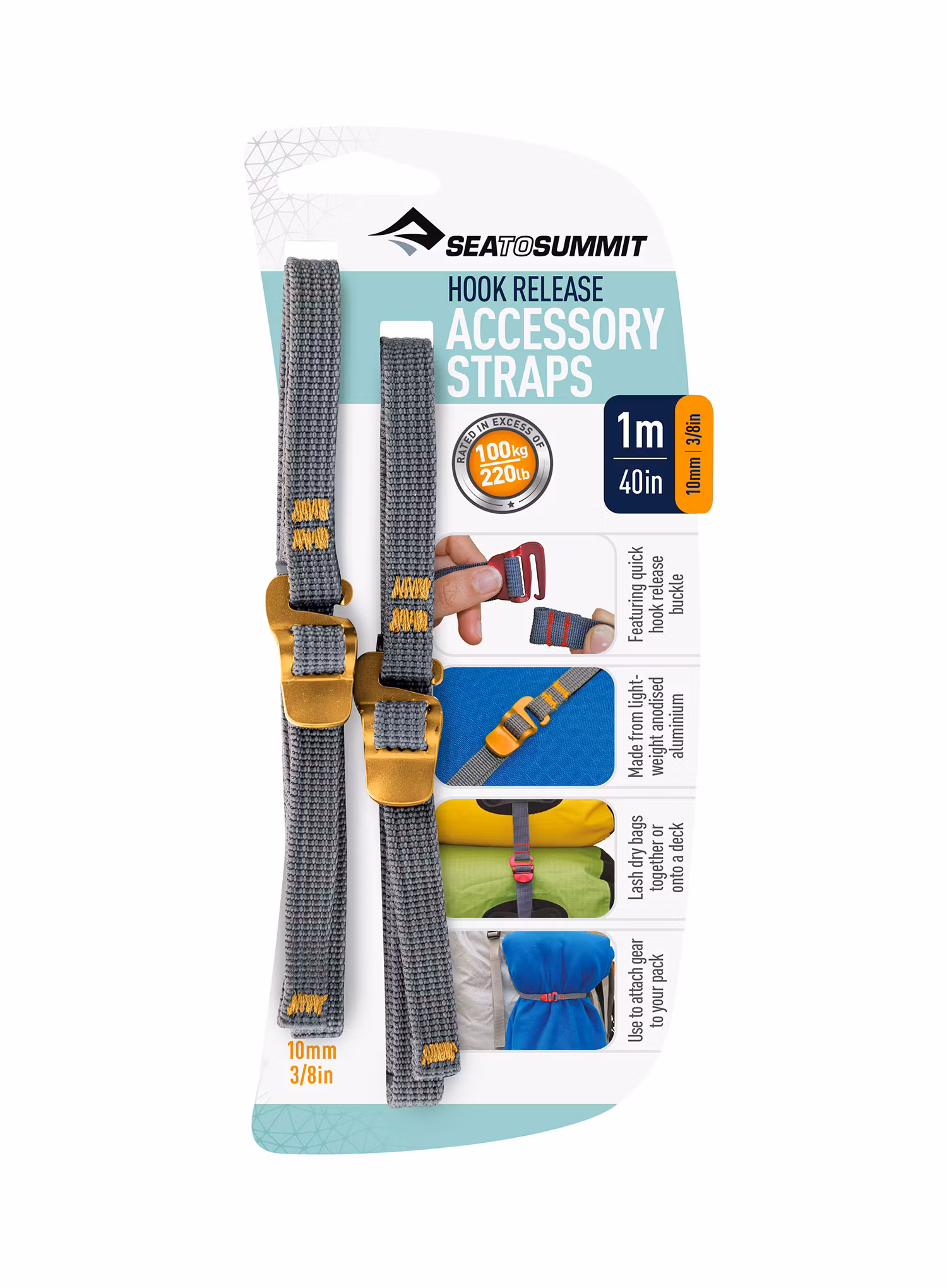 Popruhy Sea To Summit Hook Release Accessory Strap 10 mm Webbing - 1.0m