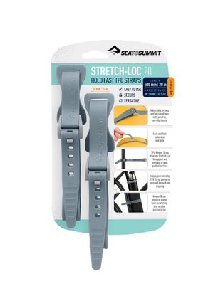 Popruhy Sea To Summit Stretch-Loc 20 - 20 mm x 500 mm 2 Pack - grey