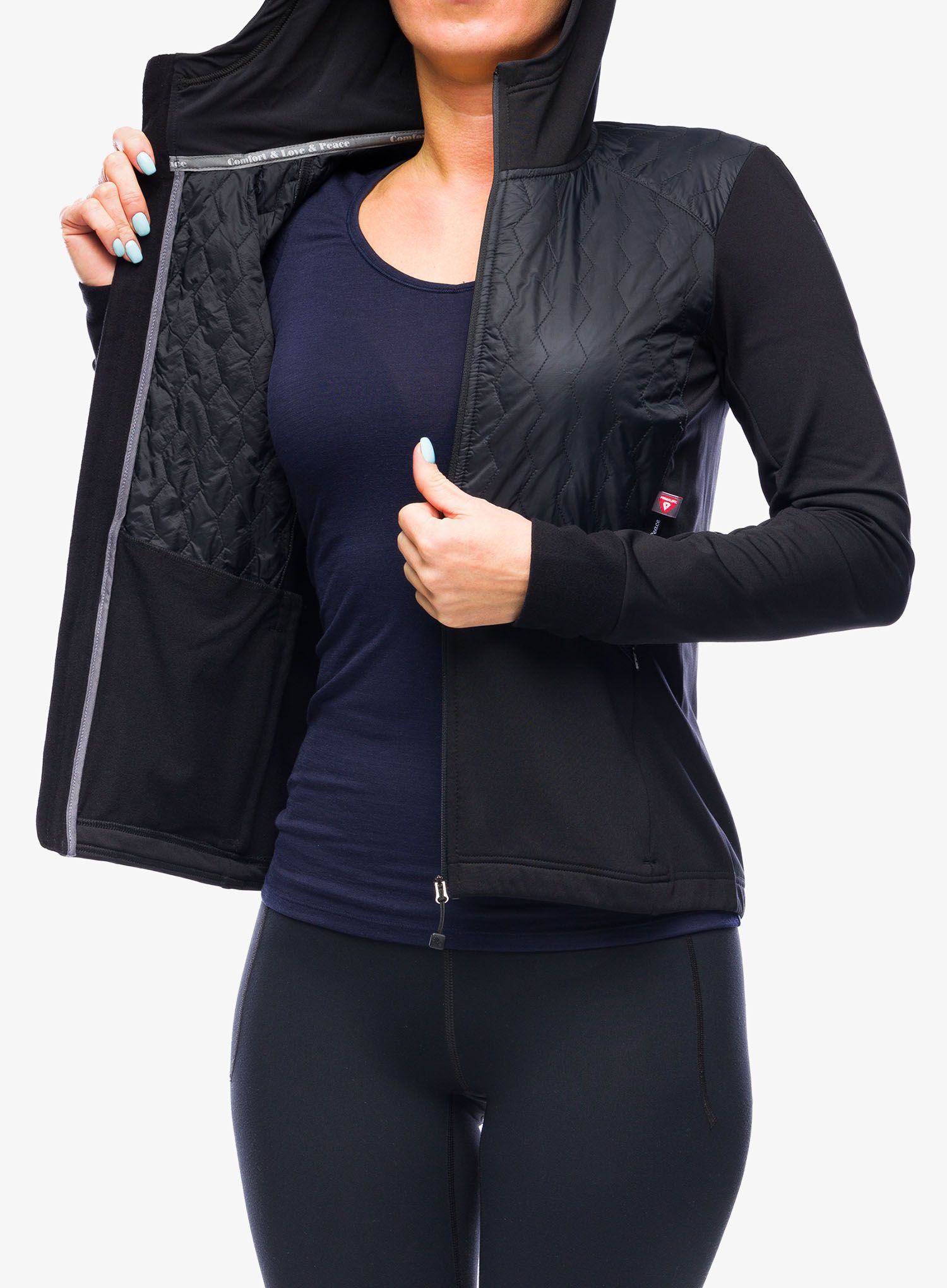 Mikina Sensor Infinity Zero Jacket - black