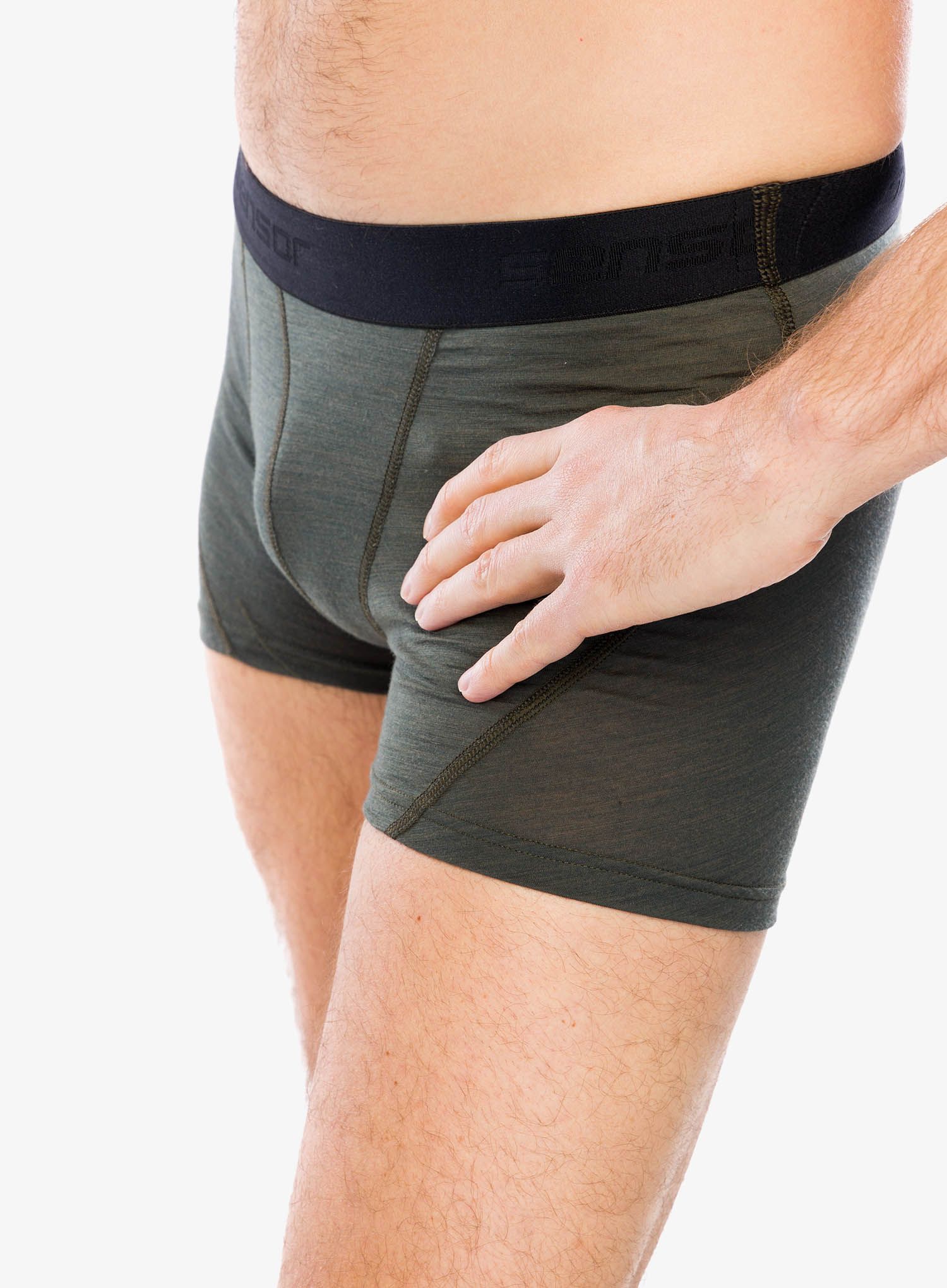 Boxerky Sensor Merino Air Boxers - olive green