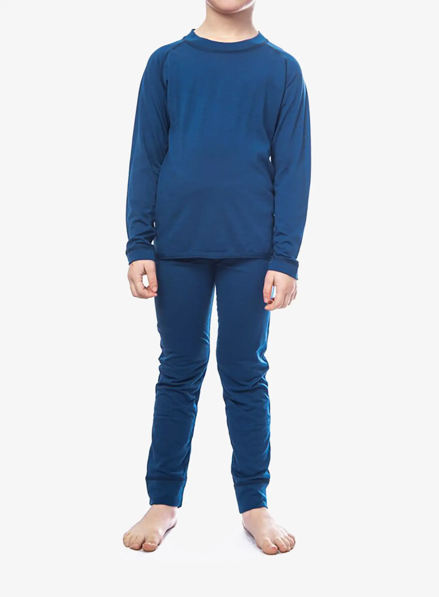 Termo pradlo detske Sensor Merino Air Set Tee LS + Underpants - dark blue