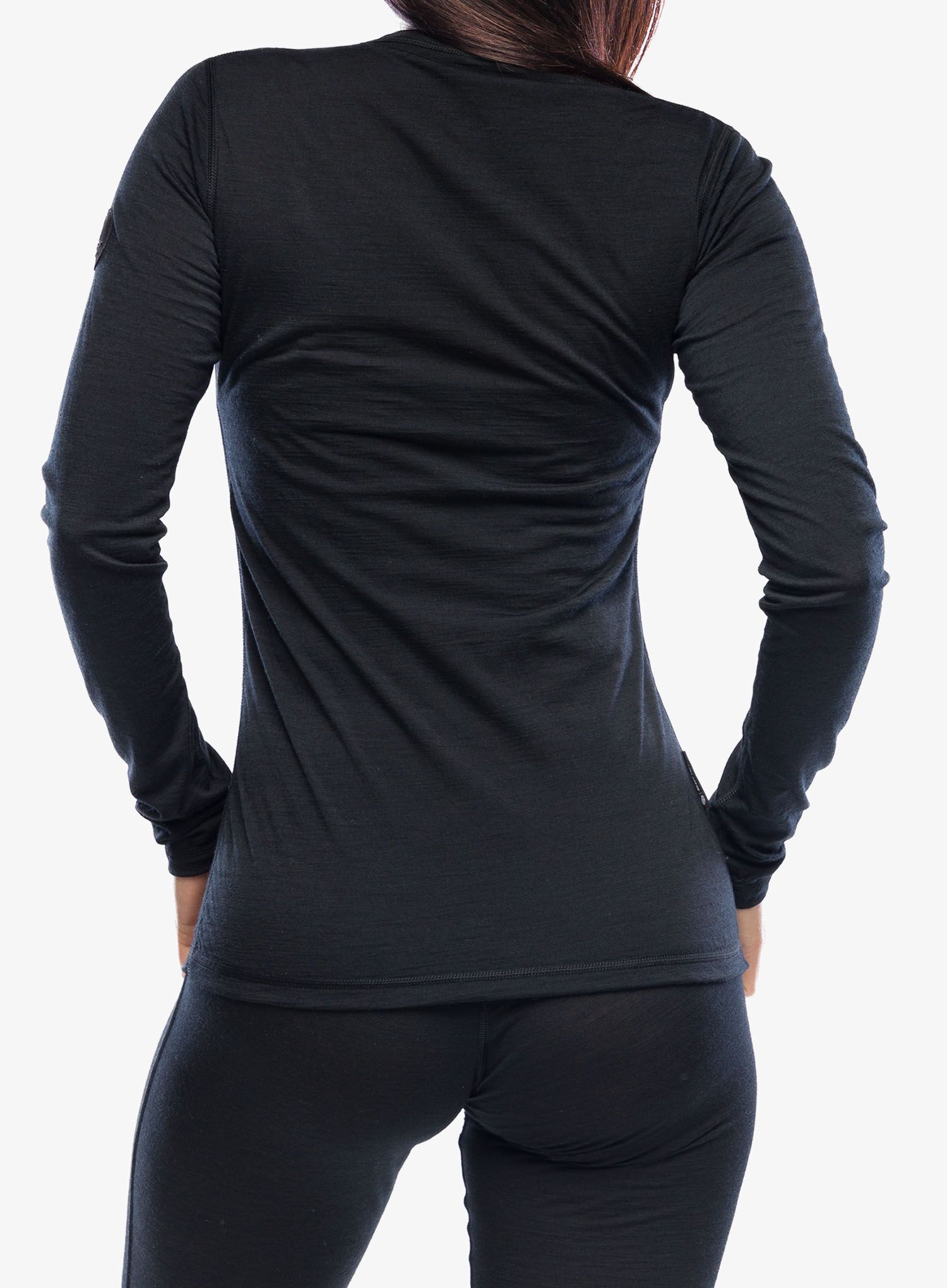 Funkčné tričko dámske Sensor Merino Air Tee LS - black/black