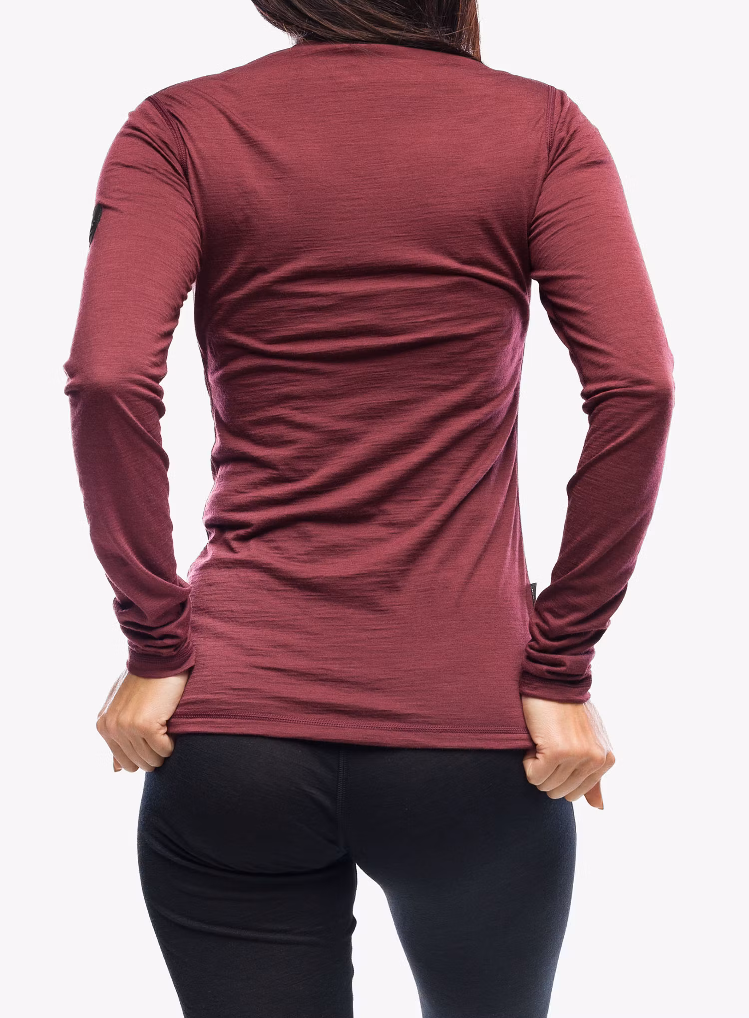 Funkčné tričko dámske Sensor Merino Air Tee LS - port red