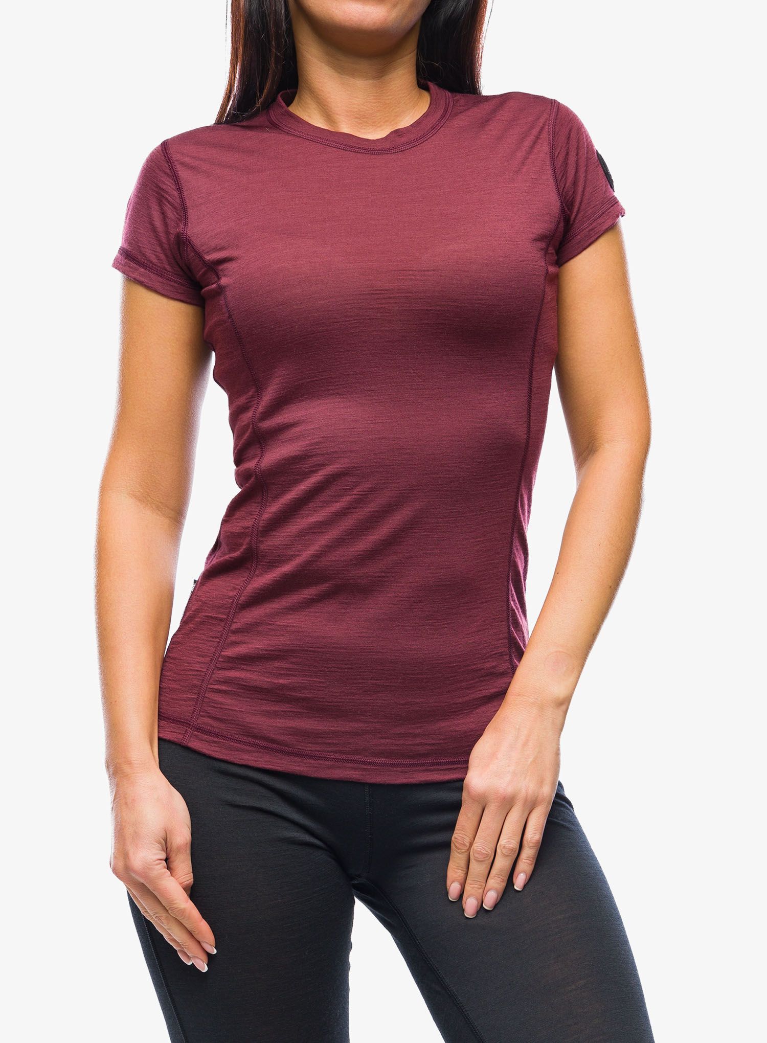Merino tričko dámske Sensor Merino Air Tee SS - port red