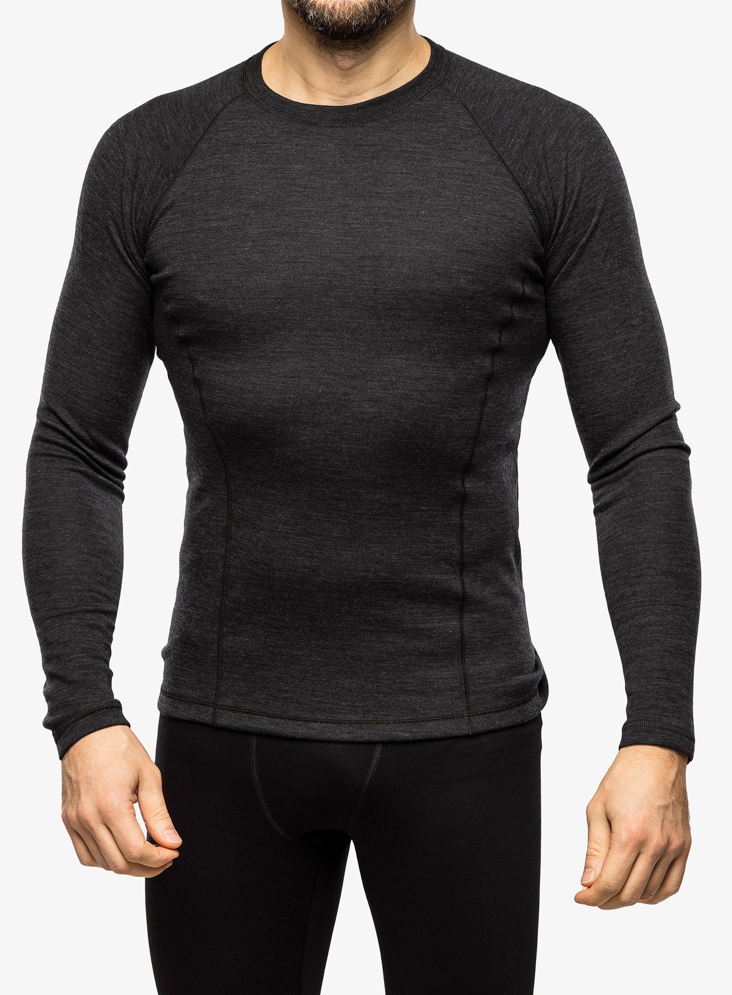 Funkčné tričko Sensor Merino Bold Tee LS - anthracite grey