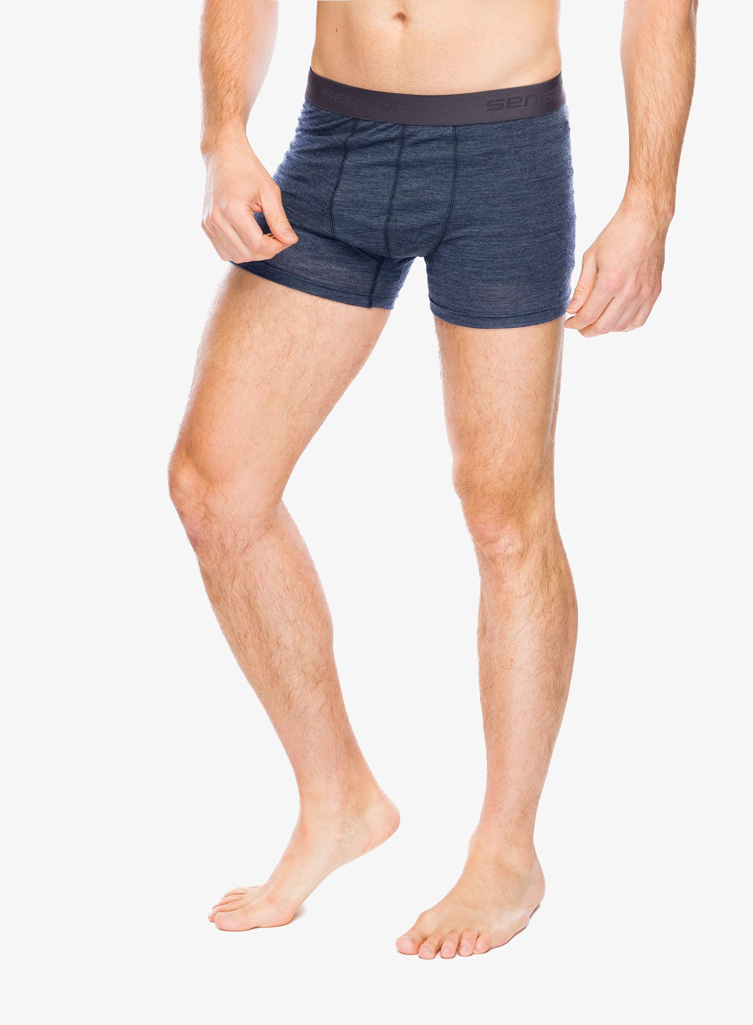 Boxerky Sensor Merino Lite Boxers - mottled blue