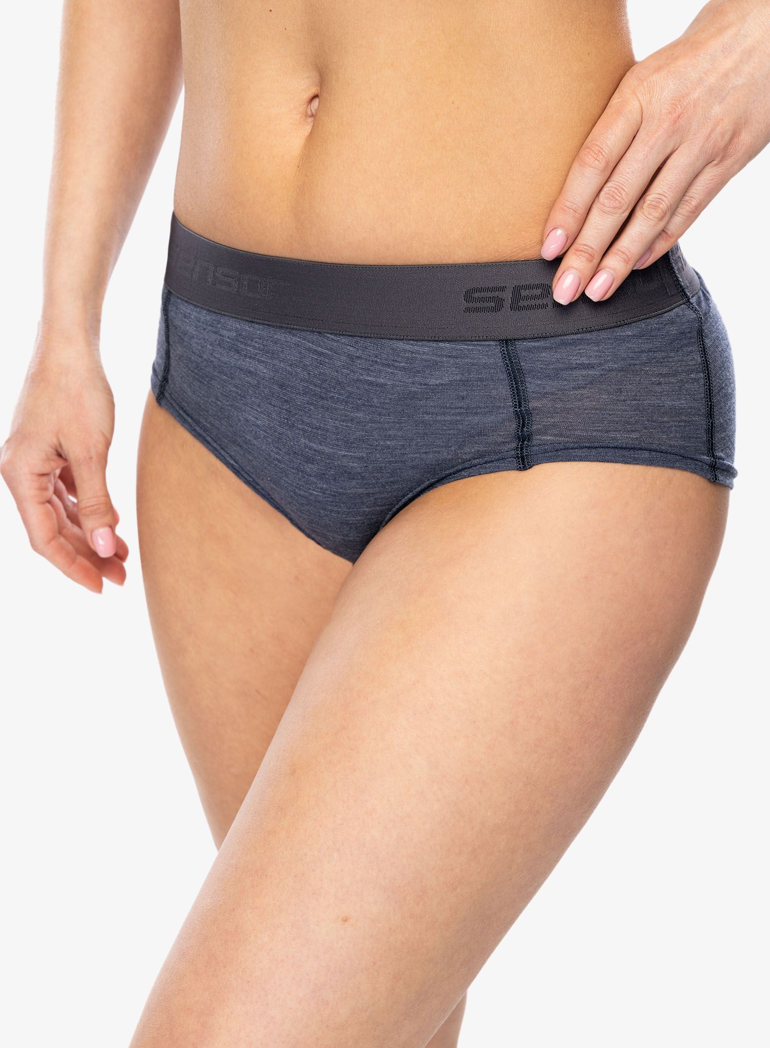Nohavičky Sensor Merino Lite Panties - mottled blue