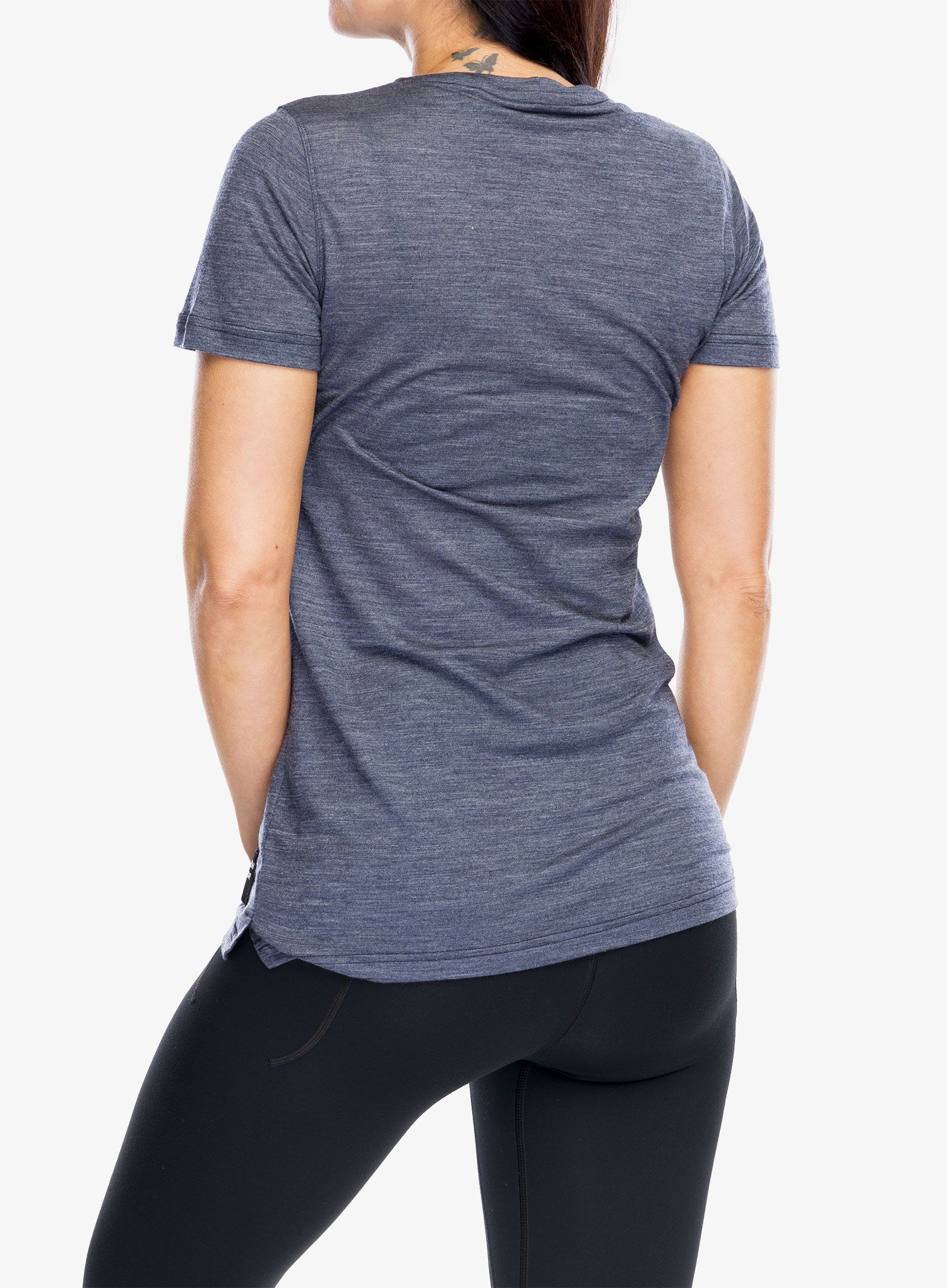 Merino tričko dámske Sensor Merino Lite Tee SS - mottled blue