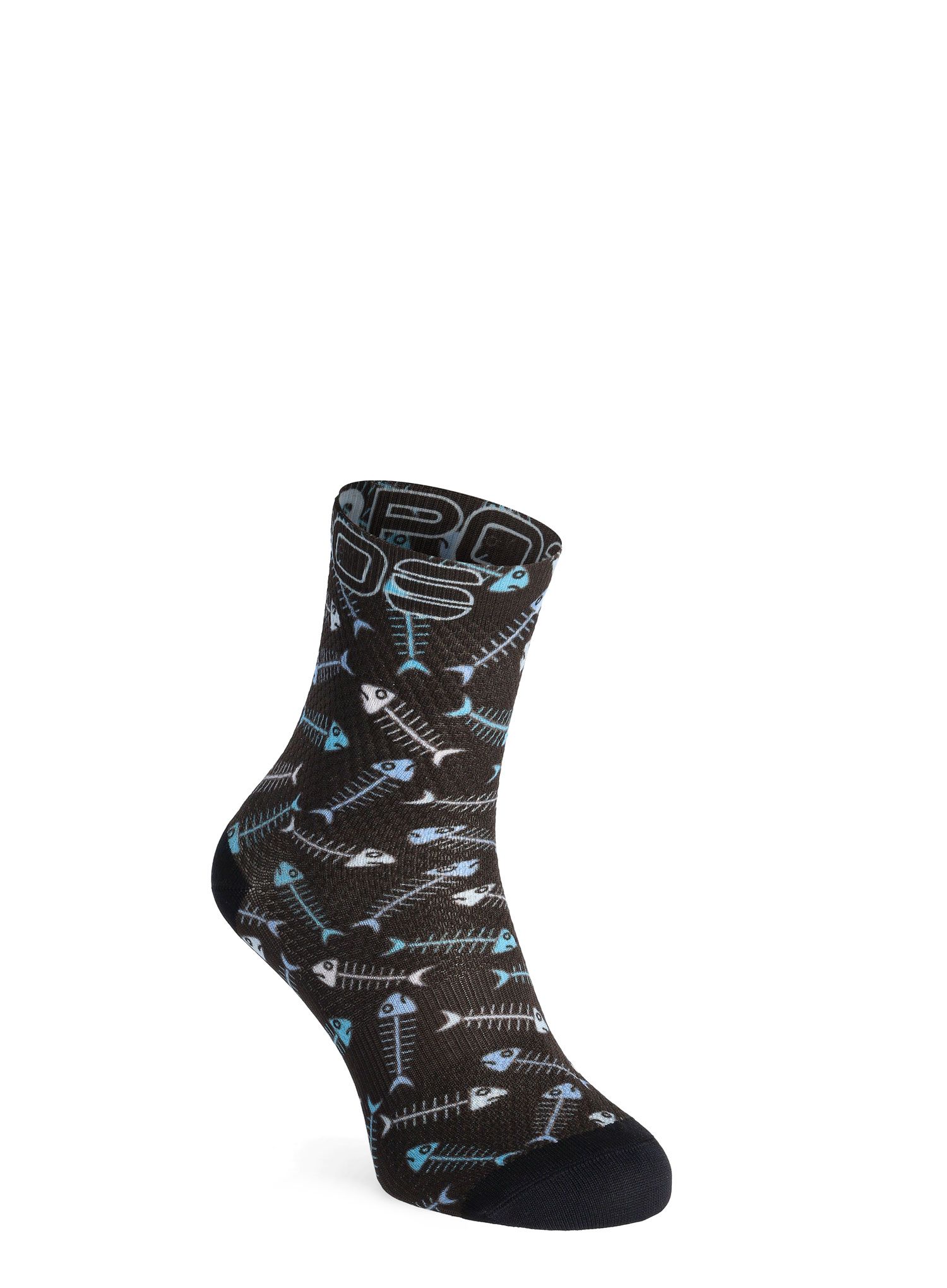 Dámske ponožky Karpos Green Fire Socks - black/ombre blue/aquamarine