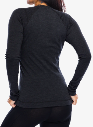 Funkčné tričko dámske SmartWool Merino 250 Baselayer Crew - charcoal heather
