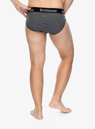 Slipy Smartwool Active Brief Boxed - medium gray heather