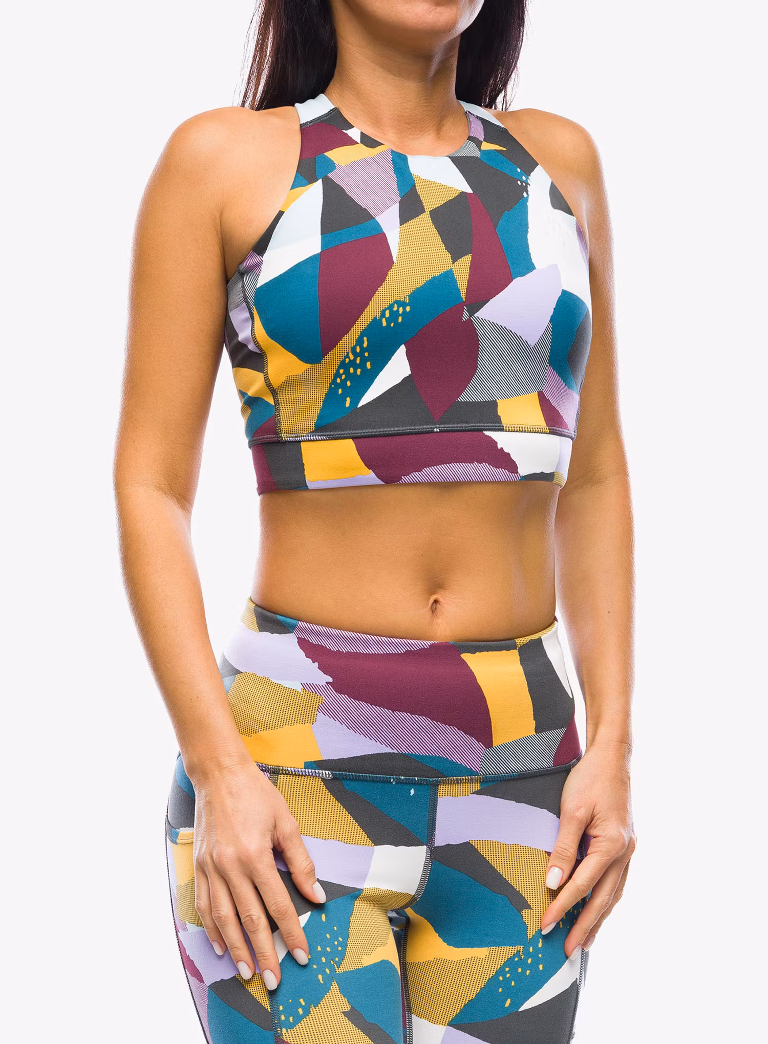 Športová podprsenka Smartwool Active Crop Bra - twilight blue mosaic