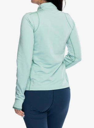 Mikina dámska Smartwool Active Fleece 1/2 Zip - arctic green