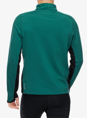 Mikina bez kapucne Smartwool Active Fleece 1/2 Zip - evergreen