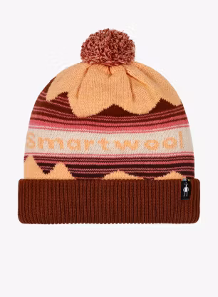 Zimná čiapka Smartwool Knit Winter Pattern POM Beanie - apricot