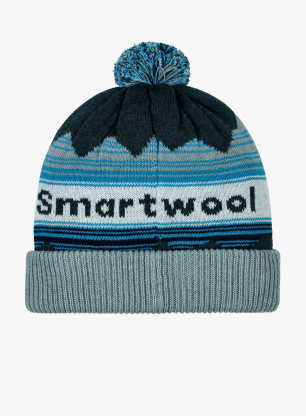 Zimná čiapka Smartwool Knit Winter Pattern POM Beanie - twilight blue heather