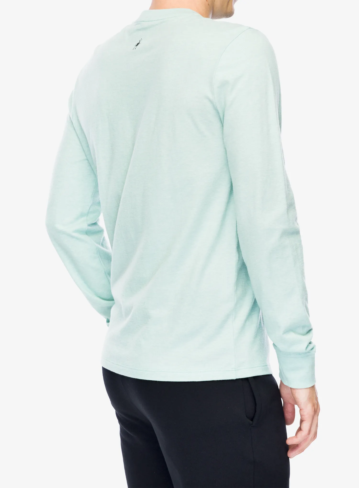 Mikina bez kapucne Smartwool Original Shred Graphic Long Sleeve Tee - arctic green