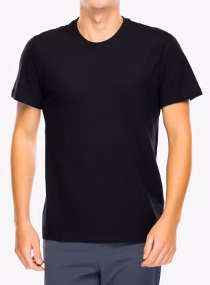 Merino tričko Smartwool Perfect Crew Tee - black