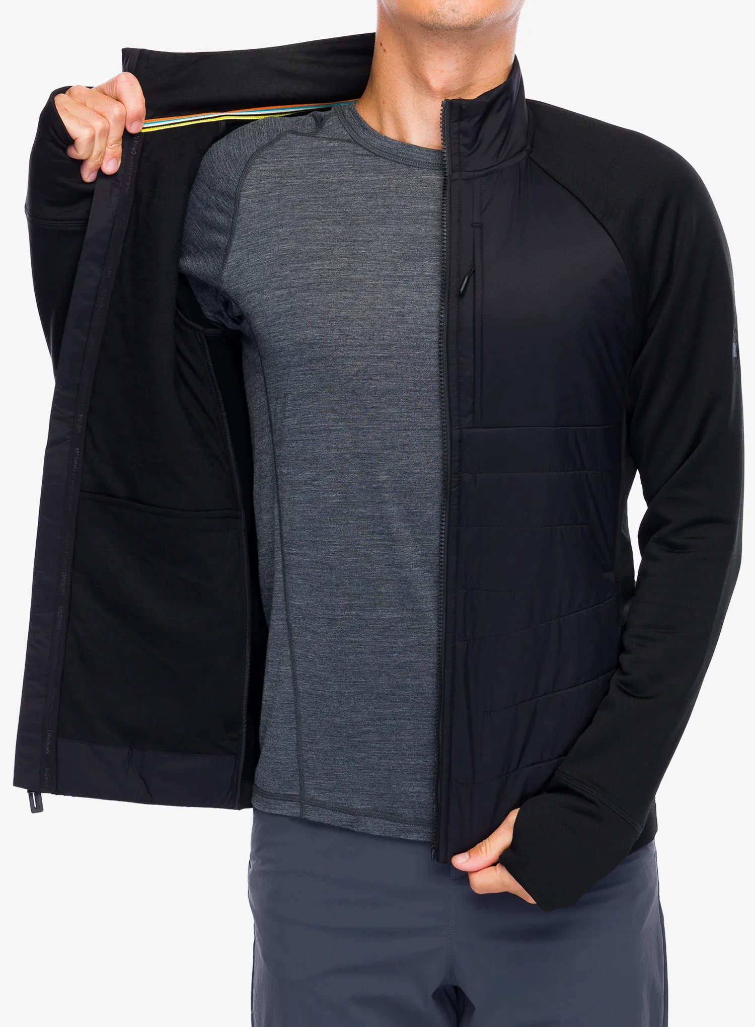 Hybridná bunda Smartwool Smartloft Jacket - black