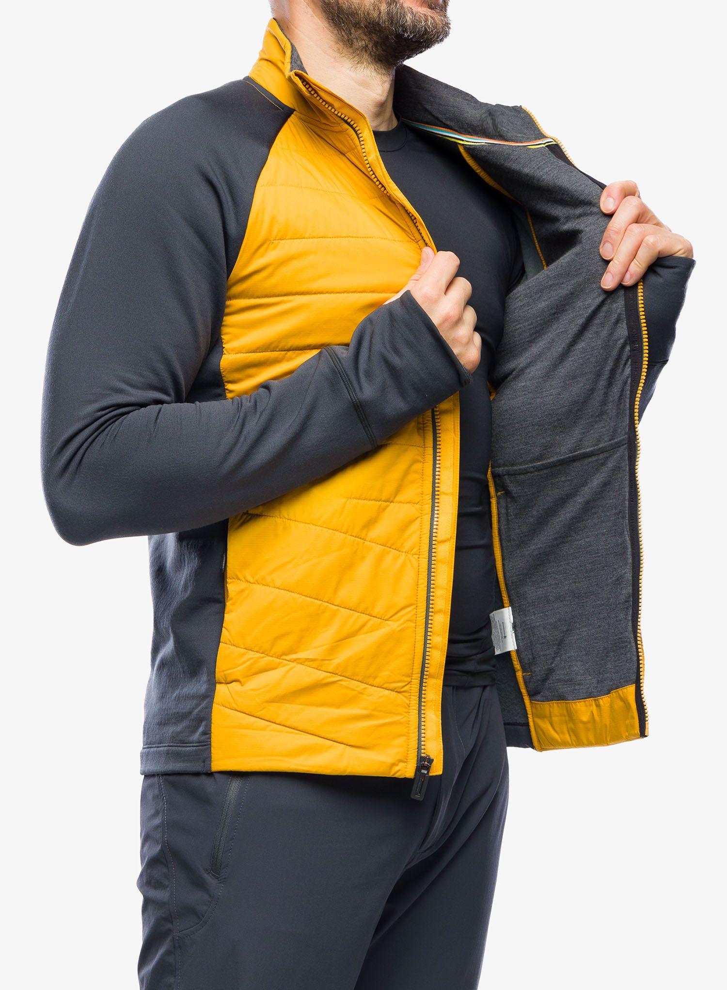 Hybridná bunda Smartwool Smartloft Jacket - honey gold