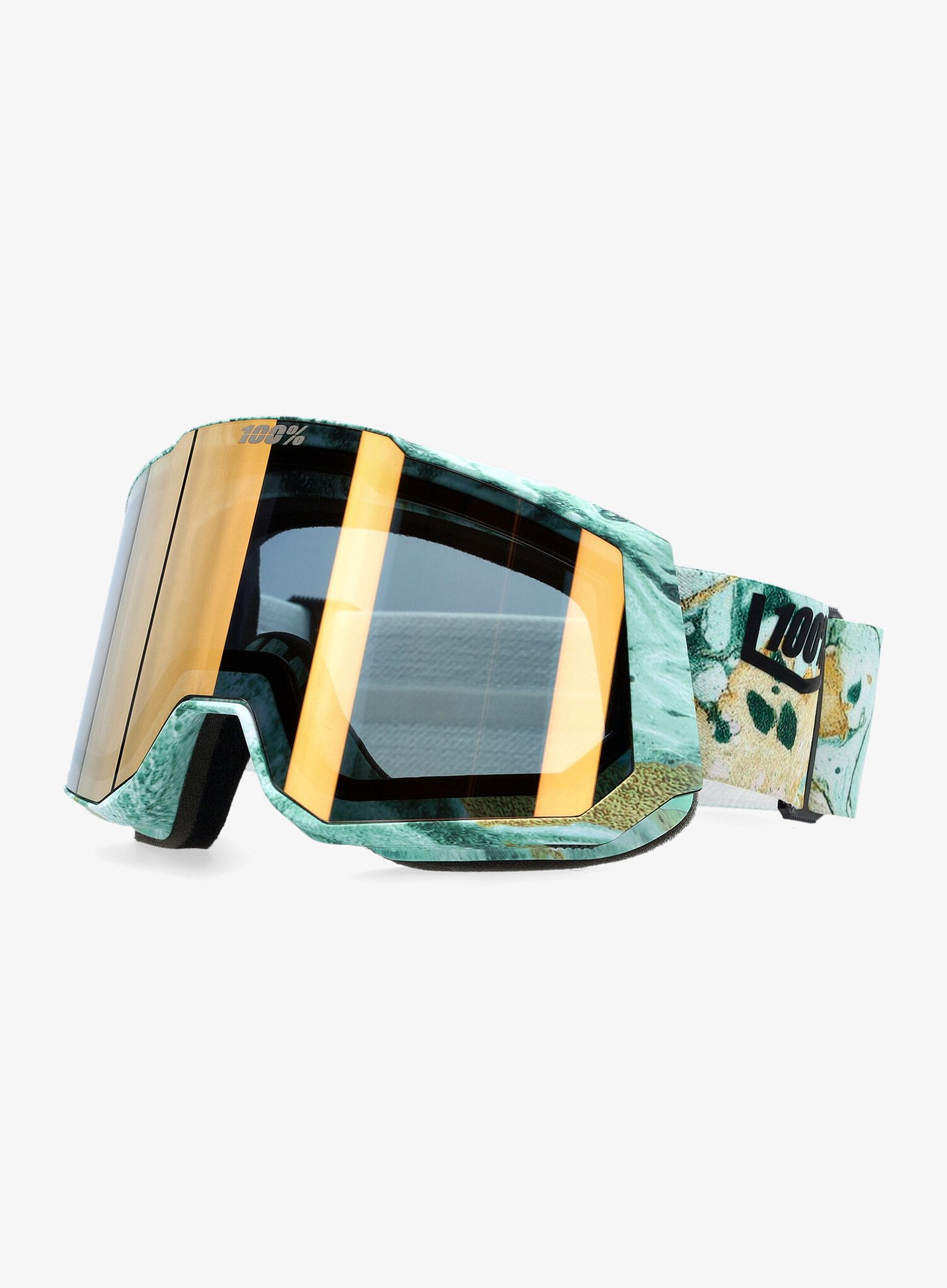 Lyžiarske okuliare 100% Snowcraft XL Hiper - fossil express/mirror copper
