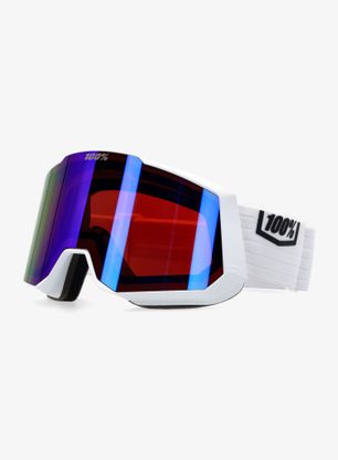 Lyžiarske okuliare 100% Snowcraft XL Hiper - snow white/mirror violet